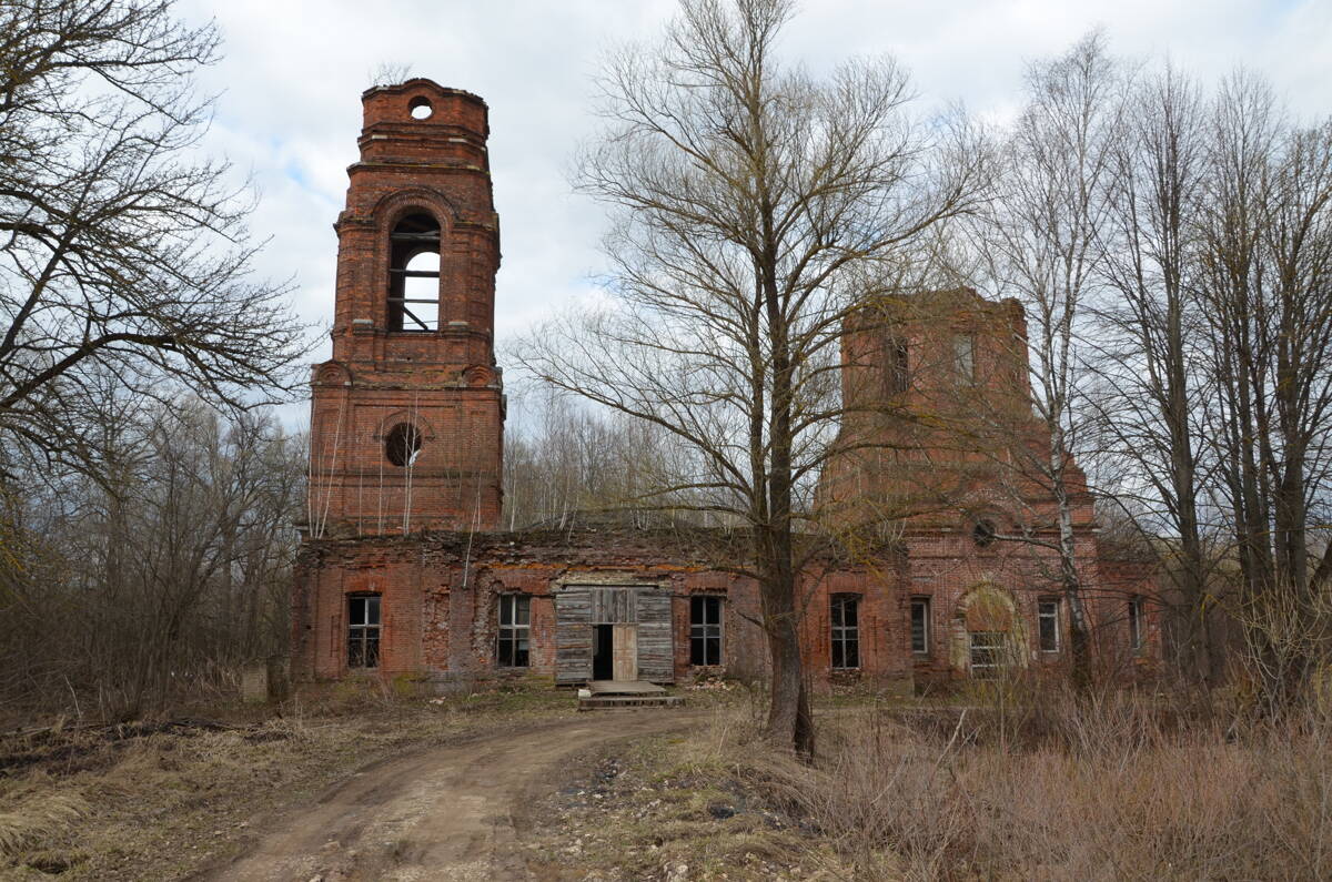 Церковь Рождества Христова, Борщёвка (Ферзиковский район, Калужская область). фасады, Южный фасад