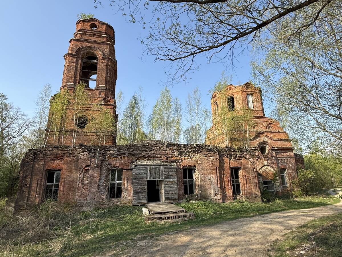 Церковь Рождества Христова, Борщёвка (Ферзиковский район, Калужская область). фасады, Вид с юга 