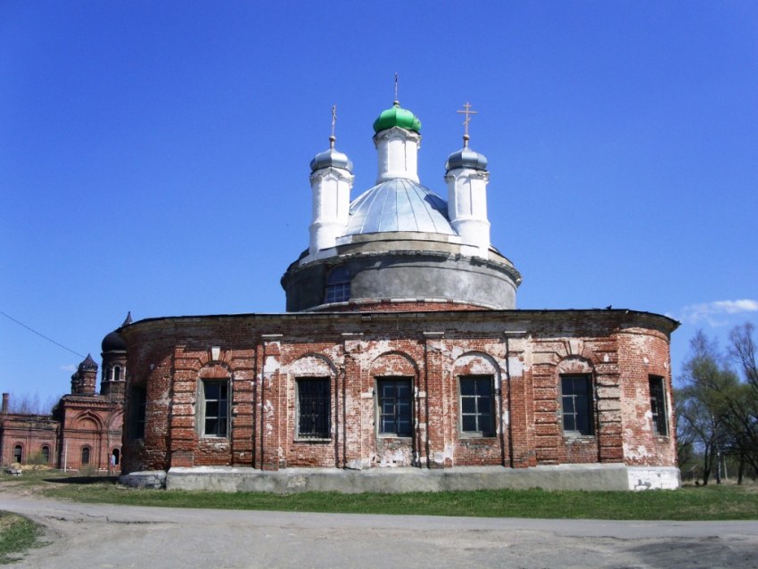 Саввино. Церковь Троицы Живоначальной (старая). фасады, вид с юго-запада