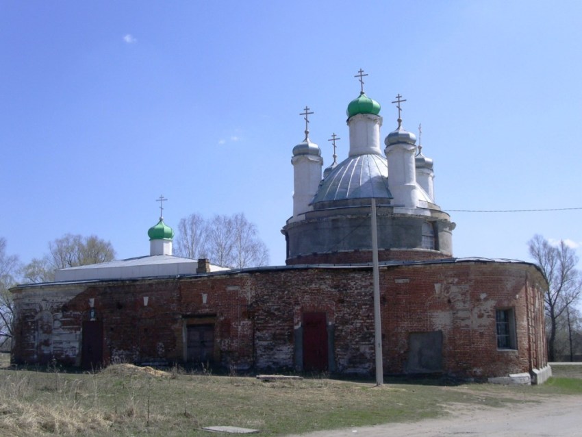 Саввино. Церковь Троицы Живоначальной (старая). фасады, вид с северо-запада