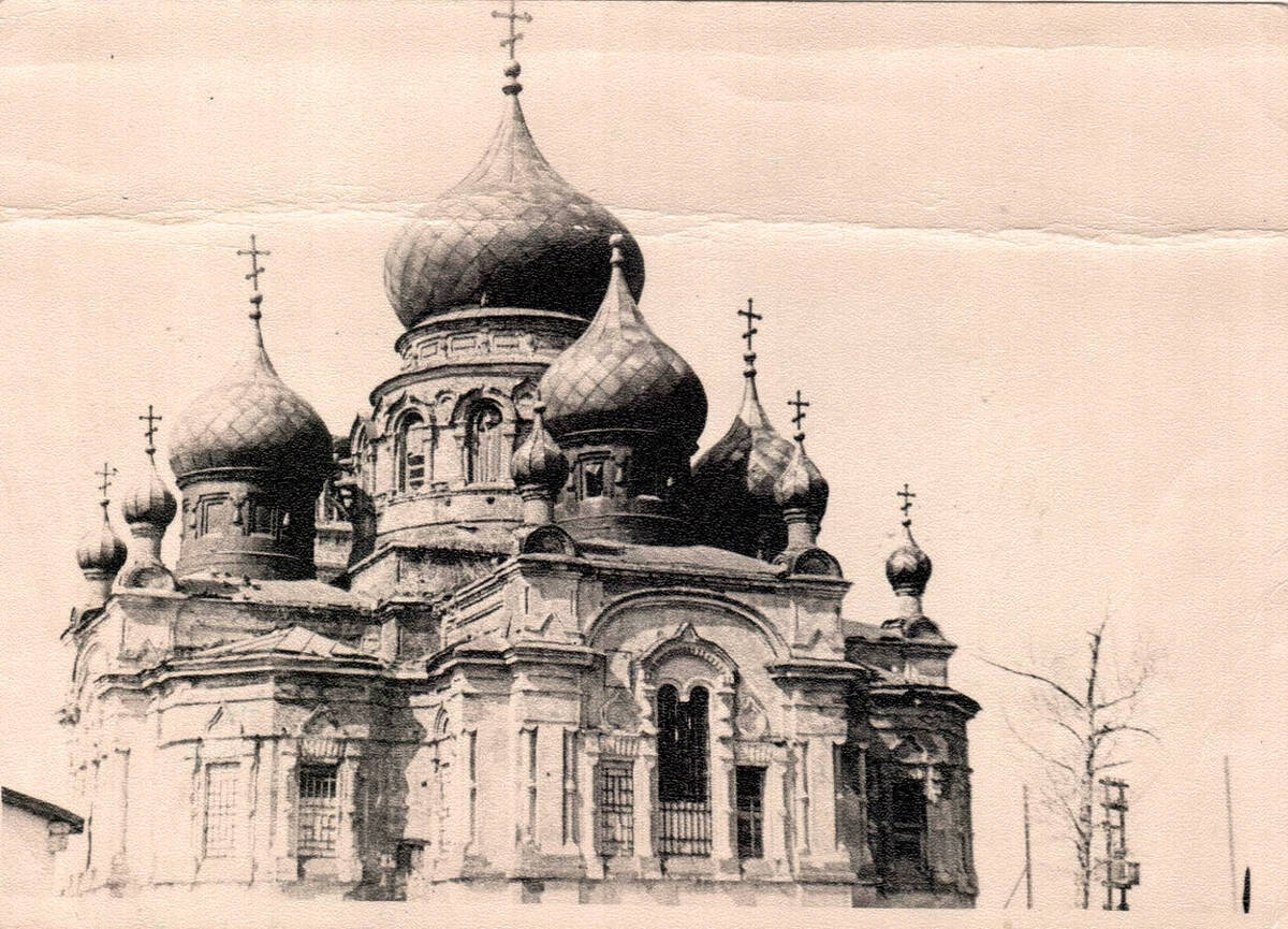 Церковь Иоанна Богослова, Грязное (Липецкий район, Липецкая область). архивная фотография, Фото 1960-х годов из приходского архива