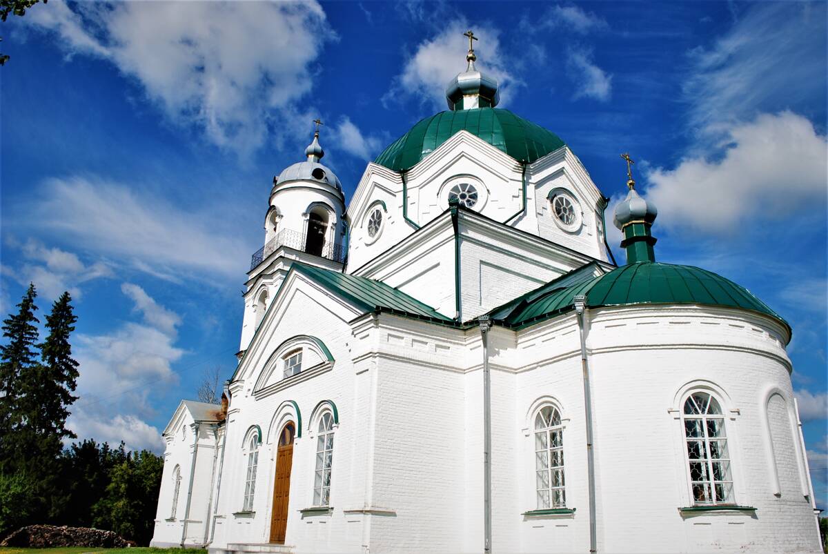 Церковь Николая Чудотворца Великорецкого образа, Брехово (Суксунский район, Пермский край). общий вид в ландшафте