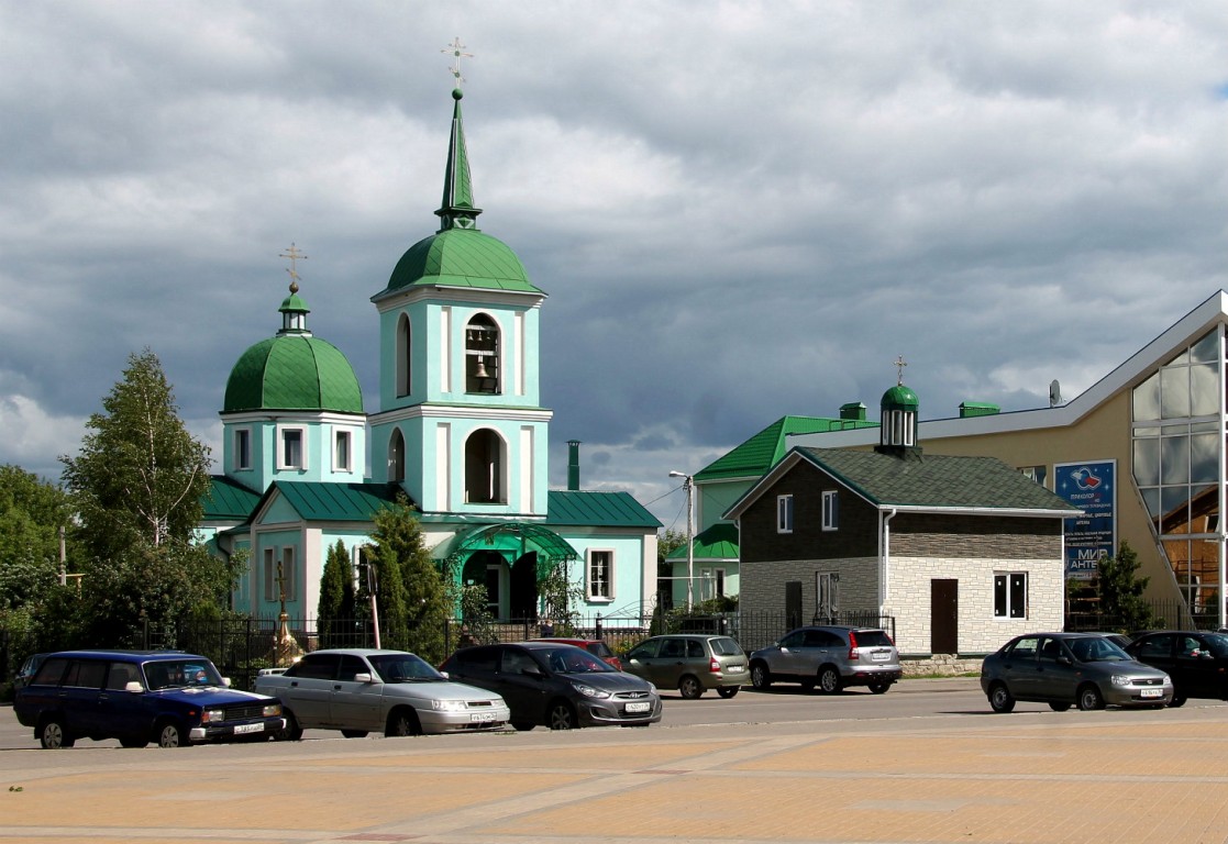 Рамонь. Церковь Николая Чудотворца (новая). общий вид в ландшафте