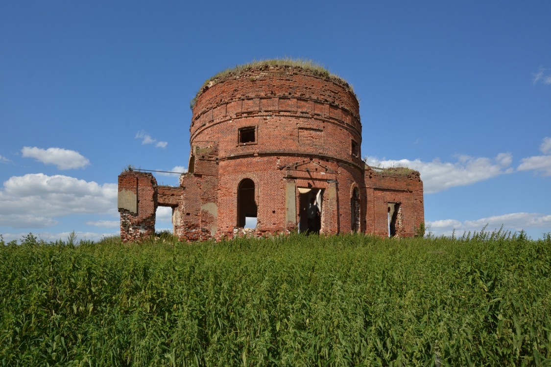 Церковь Симеона Столпника, Никольское (Краснинский район, Липецкая область). фасады, Южный фасад