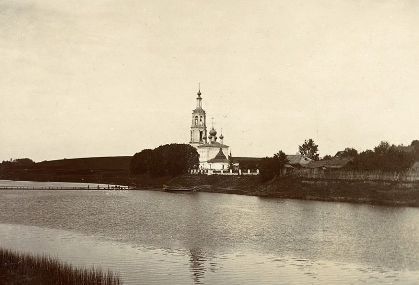 Спасское. Церковь Спаса Преображения. архивная фотография, Фото начала 1900-х гг. Автор Соколов Василий Матвеевич