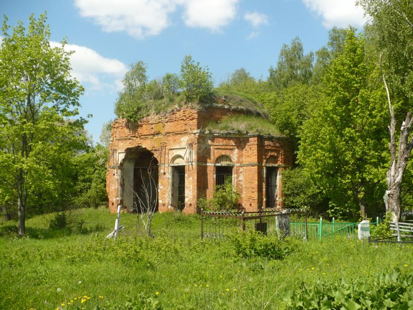 Церковь Воскресения Христова, Богучарово (Алексинский район и пос. Новогуровский, Тульская область). общий вид в ландшафте