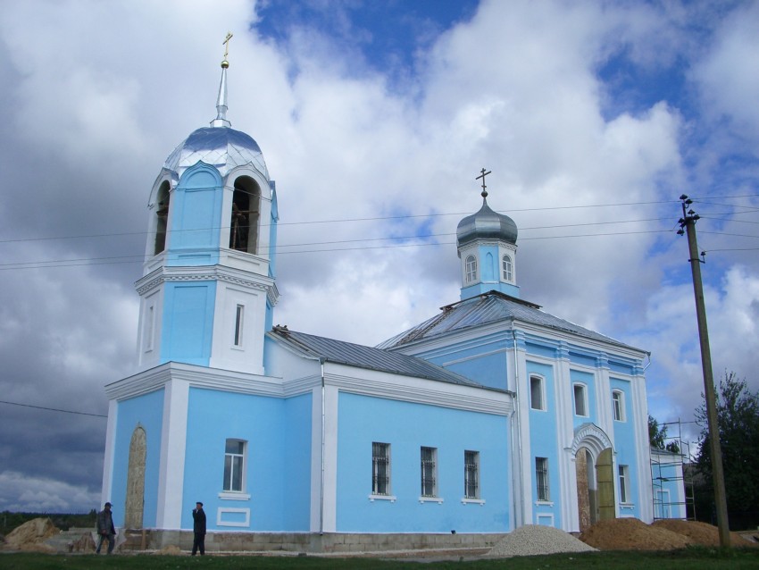 Церковь Введения во храм Пресвятой Богородицы, Введенка (Хлевенский район, Липецкая область). общий вид в ландшафте