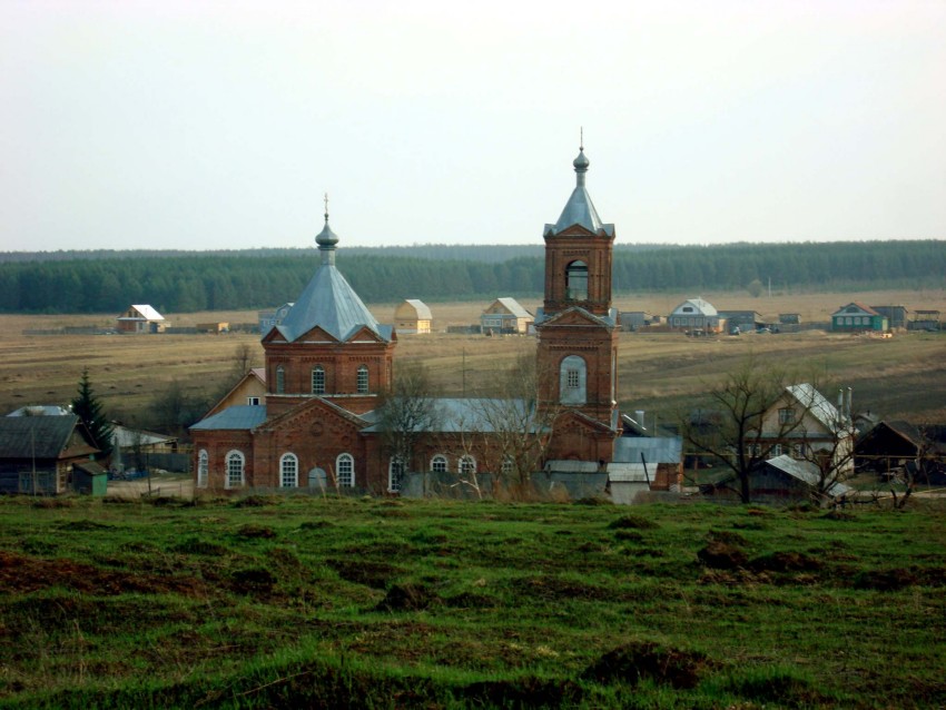 Церковь Михаила Архангела, Туркуши (Ардатовский район, Нижегородская область). общий вид в ландшафте