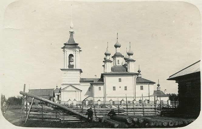 Церковь Покрова Пресвятой Богородицы, Покровское (Вологодский район, Вологодская область). архивная фотография, Фото начала ХХ в.