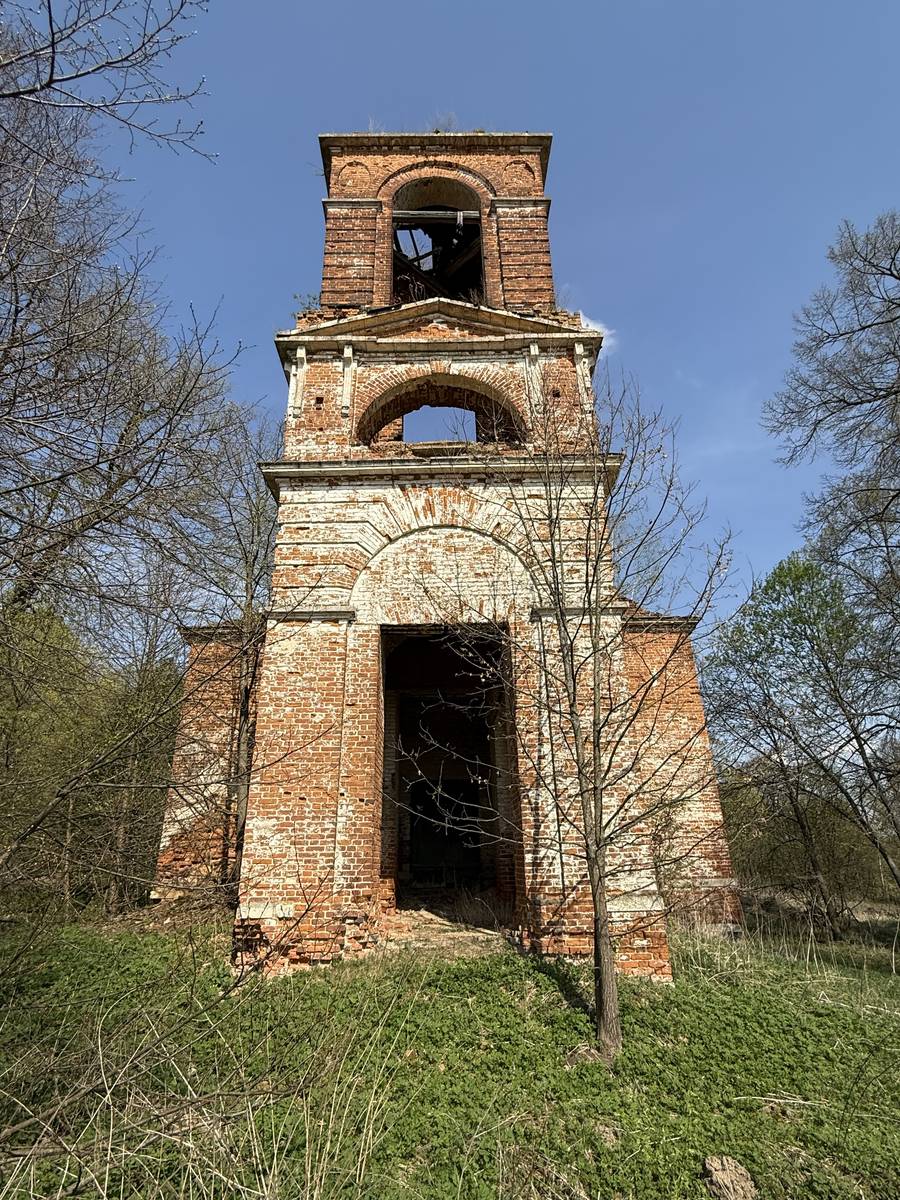 Церковь Троицы Живоначальной, Афанасьево (Алексинский район и пос. Новогуровский, Тульская область). фасады, Вид с запада
