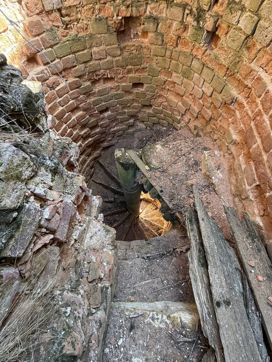 Церковь Троицы Живоначальной, Афанасьево (Алексинский район и пос. Новогуровский, Тульская область). дополнительная информация, Лестница в колокольне