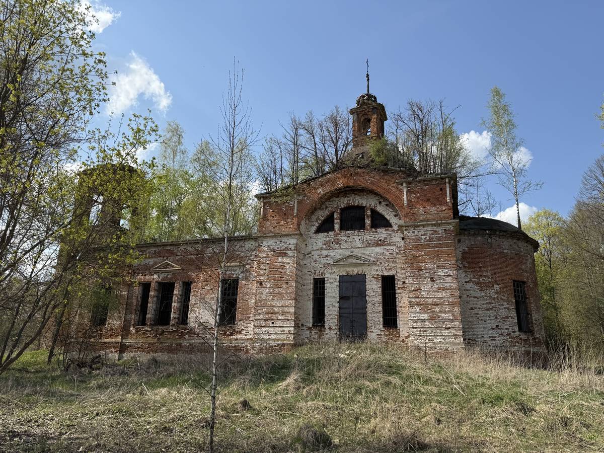 Церковь Троицы Живоначальной, Афанасьево (Алексинский район и пос. Новогуровский, Тульская область). фасады, Вид с юга