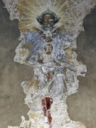 Никитский монастырь. Церковь Архангела Гавриила в колокольне монастыря, Росписи сводов в нижнем ярусе колокольни. Новозаветная Троица.<br>, Никитская Слобода, Переславский район и г. Переславль-Залесский, Ярославская область