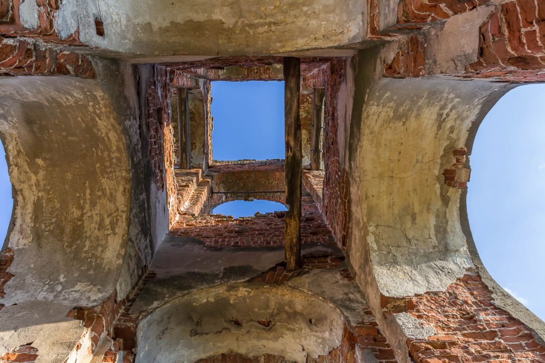 Церковь Никиты мученика, Тютчево (Лебедянский район, Липецкая область). интерьер и убранство, Колокольня, вид наверх