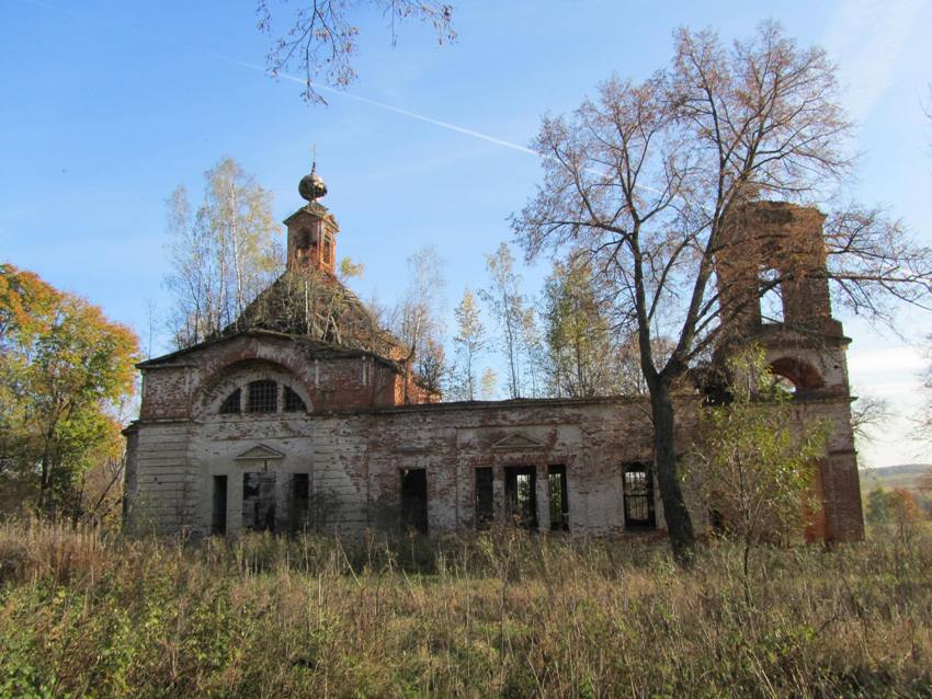 Церковь Троицы Живоначальной, Афанасьево (Алексин, город, Тульская область). фасады, северный фасад