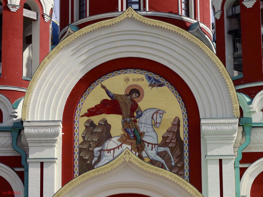 Церковь Георгия Победоносца, Романово (Медынский район, Калужская область). архитектурные детали