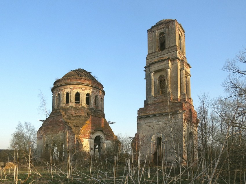 Горицы. Церковь Спаса Преображения. фасады