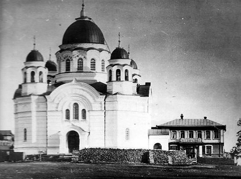 Висим. Церковь Николая Чудотворца и Анатолия Никомедийского. архивная фотография, Старинное фото с сайта tagil-press.ru