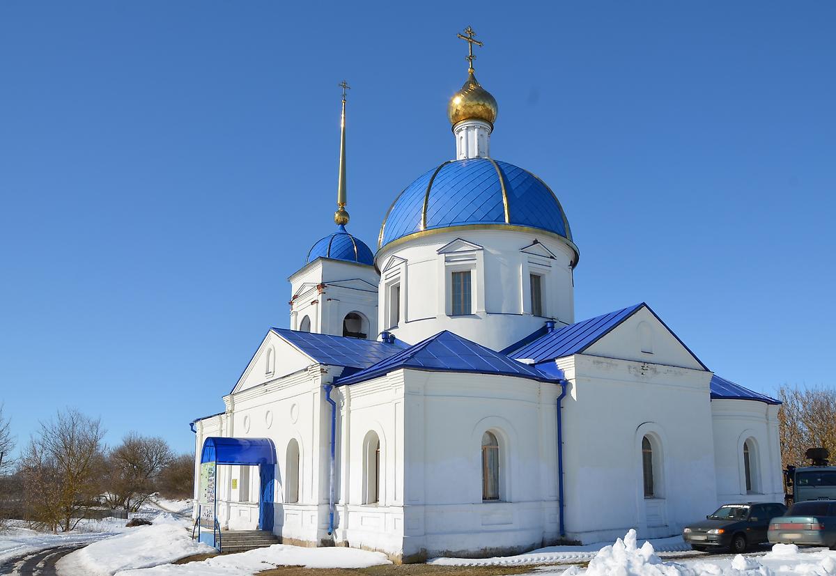 фасады. Церковь Тихвинской иконы Божией Матери, Кутафино (Кромской район, Орловская область)