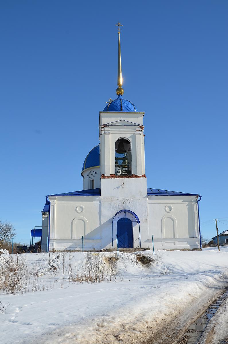 фасады. Церковь Тихвинской иконы Божией Матери, Кутафино (Кромской район, Орловская область)