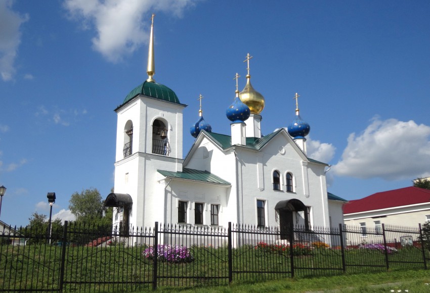 Кафедральный собор Покрова Пресвятой Богородицы, Лукоянов (Лукояновский район, Нижегородская область). общий вид в ландшафте
