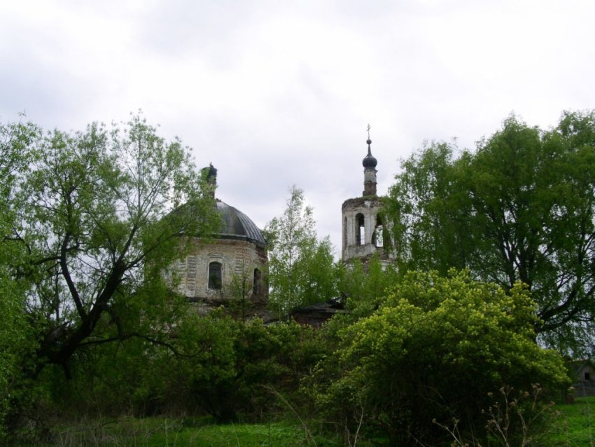 Церковь Троицы Живоначальной, Ободово (Старое Ободово) (Спировский район, Тверская область). фасады, вид с севера