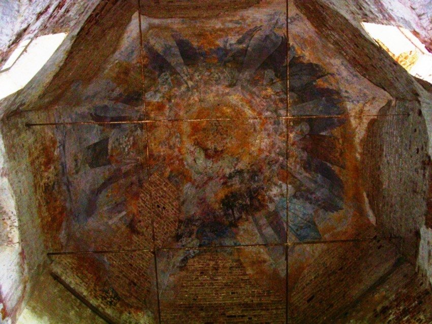 Церковь Троицы Живоначальной, Ободово (Старое Ободово) (Спировский район, Тверская область). интерьер и убранство, свод купола основного объема