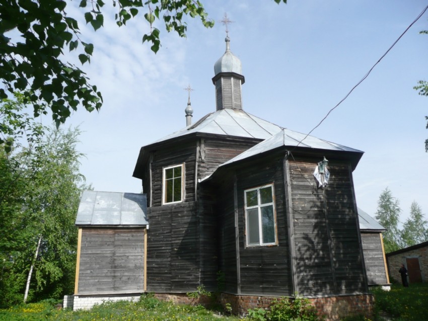 Горяны. Церковь Михаила Архангела. общий вид в ландшафте