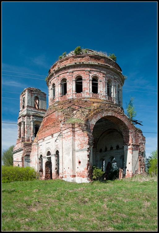 Церковь Спаса Преображения, Горицы (Кимрский район и г. Кимры, Тверская область). фасады, Преображенская церковь. д.Горицы (Дуброва). Тверская область