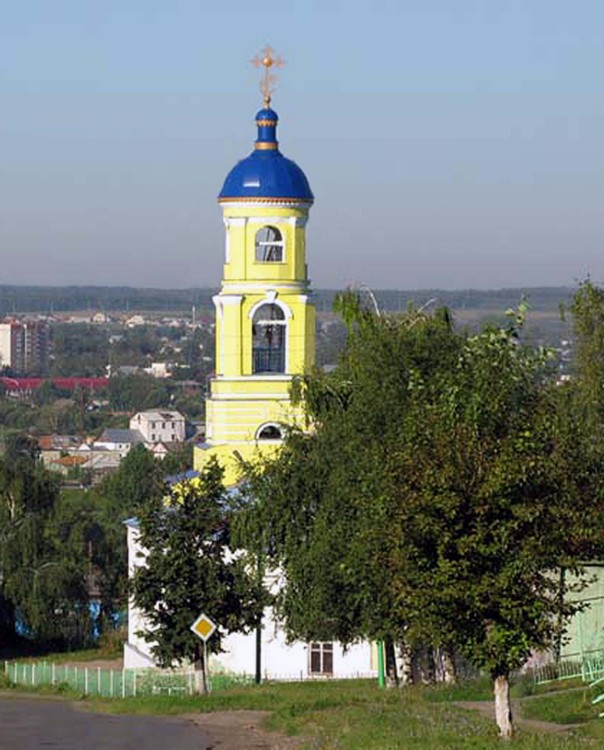 Каменка. Церковь Димитрия Солунского. общий вид в ландшафте