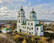 Церковь Сошествия Святого Духа, Вид с ЮВ<br>, Кыштым, Кыштым, город, Челябинская область