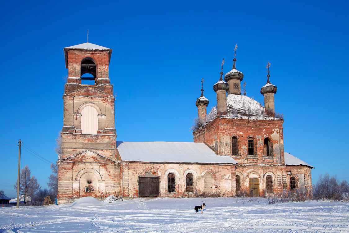 Церковь Рождества Христова, Парфеньево (Некоузский район, Ярославская область). фасады