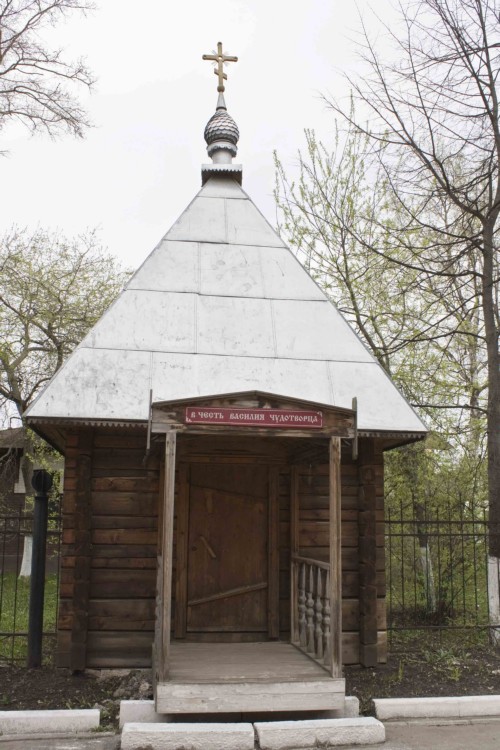 Часовня Василия Великого при техникуме железнодорожного транспорта, Вологда (Вологда, город, Вологодская область). общий вид в ландшафте