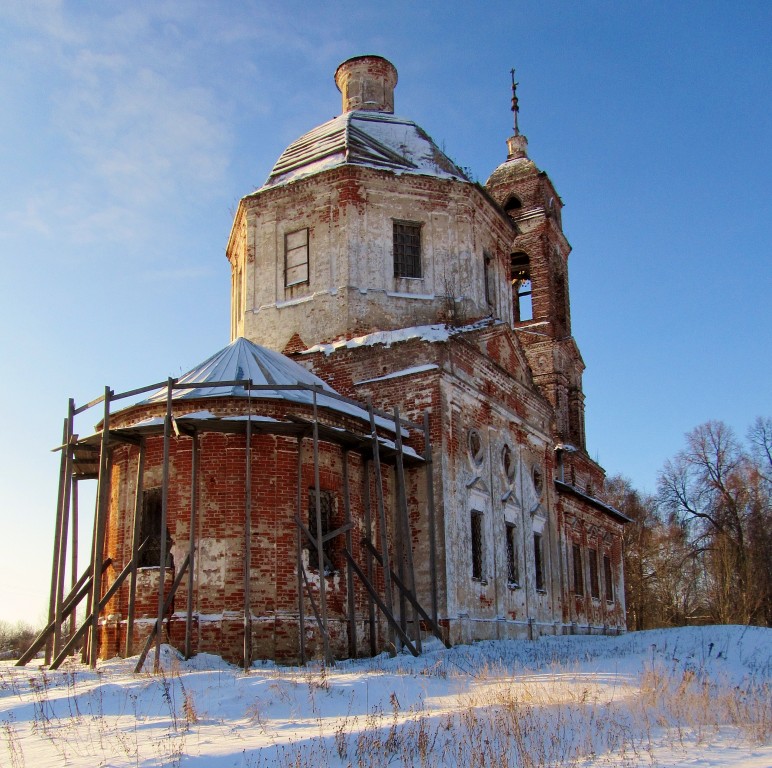 Церковь Николая Чудотворца, Никульское (Переславский район и г. Переславль-Залесский, Ярославская область). фасады, вид с северо-востока