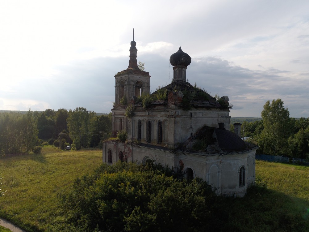 Краснораменье. Церковь Казанской иконы Божией Матери. фасады