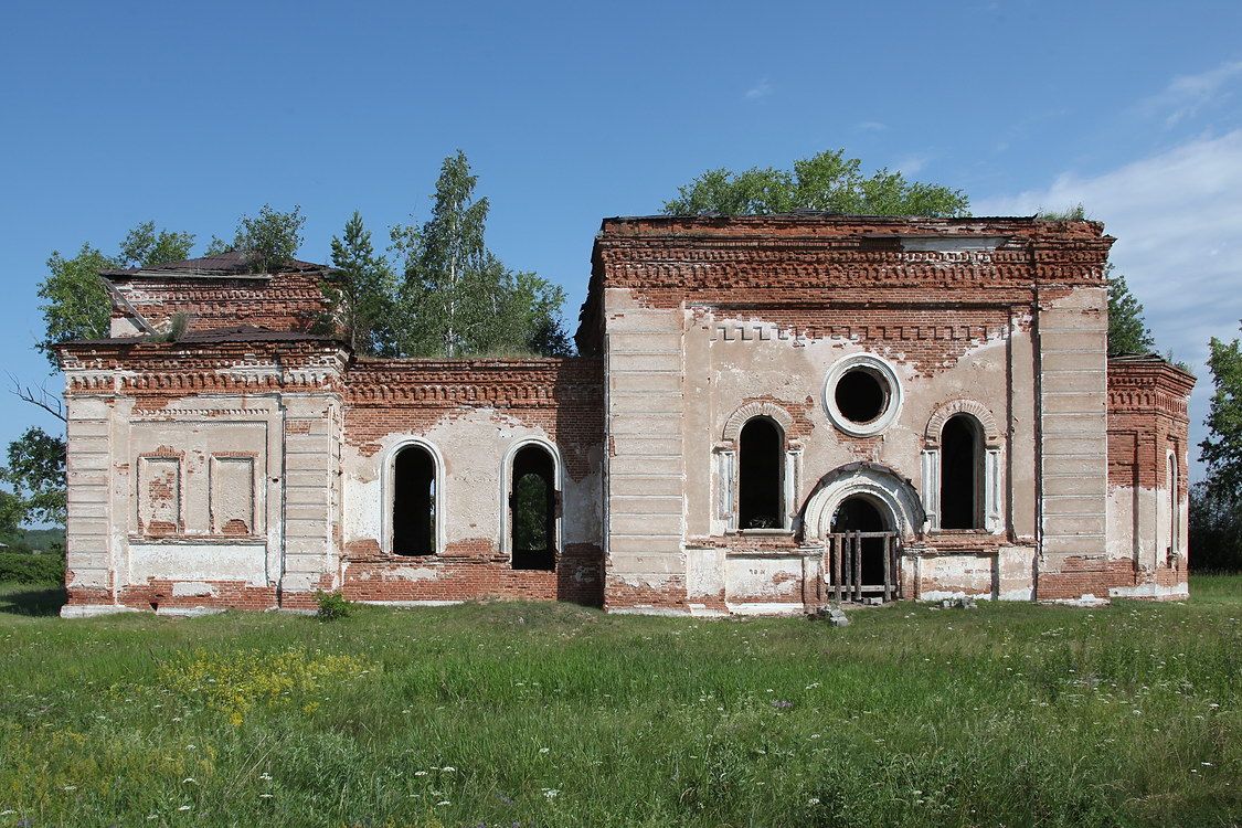 Юшково. Церковь Космы и Дамиана. фасады, Южный фасад