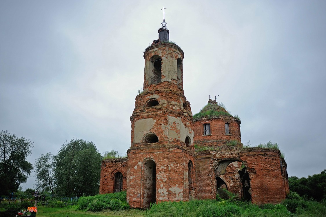 Елшино. Церковь Воздвижения Креста Господня. фасады