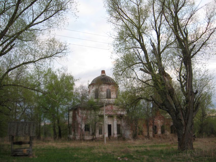 Церковь Параскевы Пятницы, Невадьево (Вачский район, Нижегородская область). общий вид в ландшафте