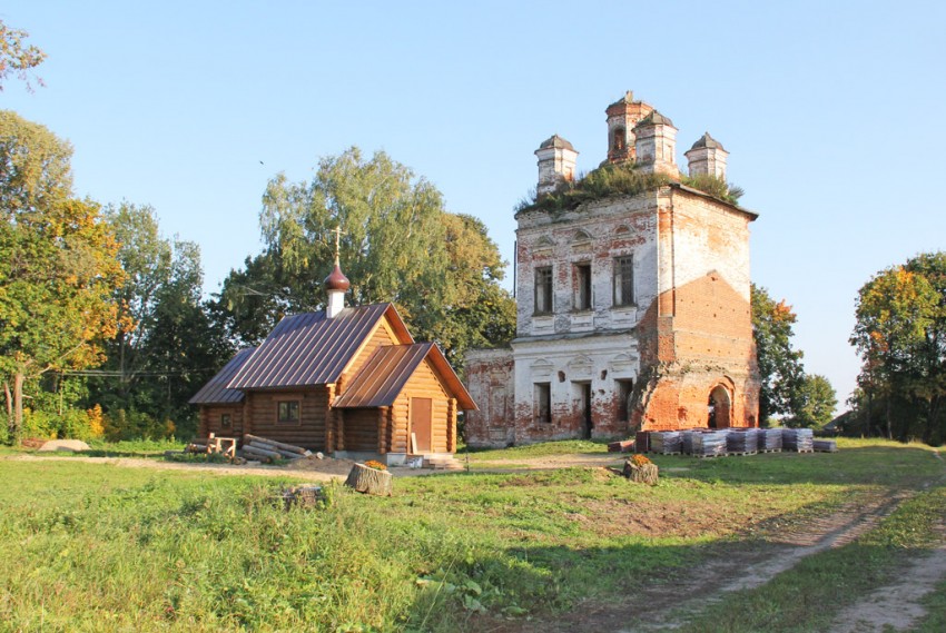 Церковь Благовещения Пресвятой Богородицы, Кунестино (Приволжский район, Ивановская область). общий вид в ландшафте