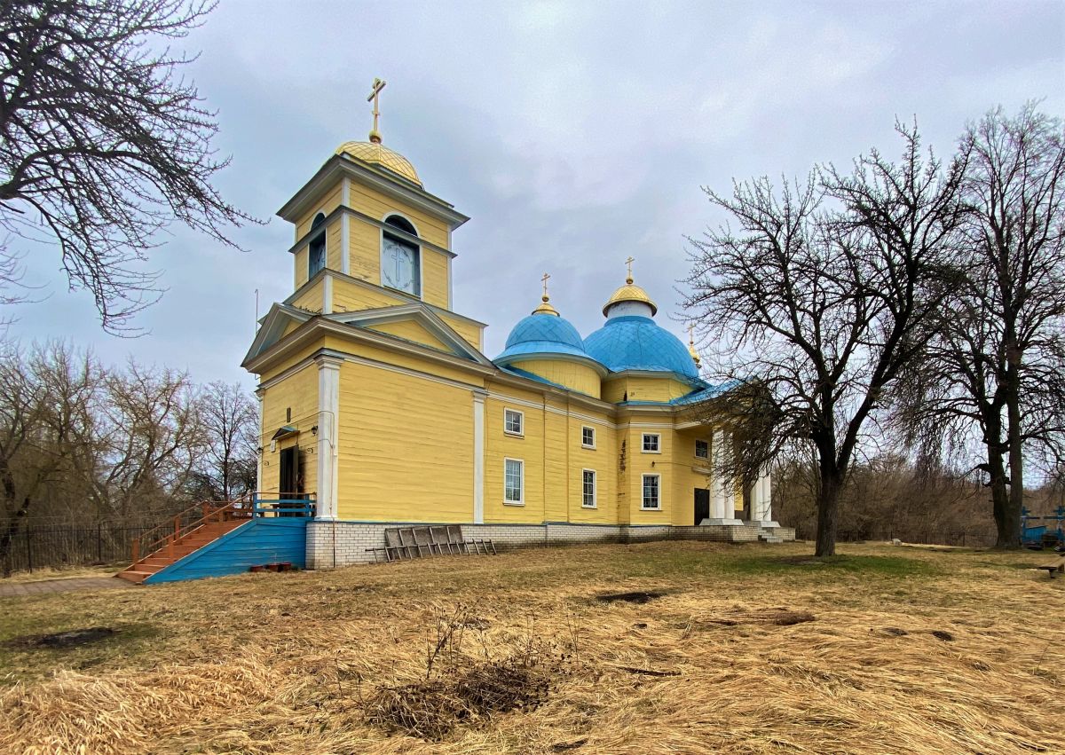 Церковь Николая Чудотворца, Балыкино (Погарский район, Брянская область). фасады, Вид с юго-запада