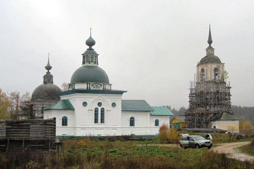 Церковь Троицы Живоначальной, Погост (Большешальский погост) (Каргопольский район, Архангельская область). фасады, вид с севера