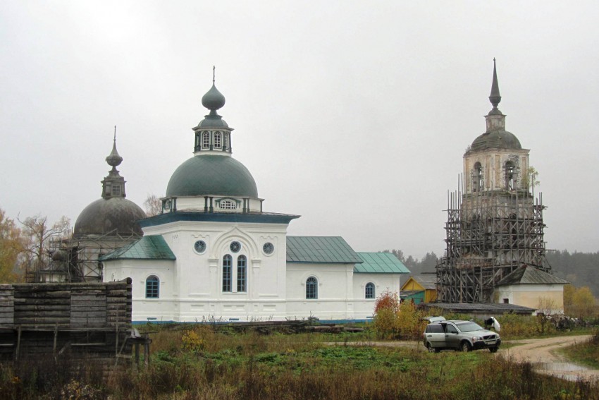 Погост (Большешальский погост). Церковь Троицы Живоначальной. фасады, вид с севера