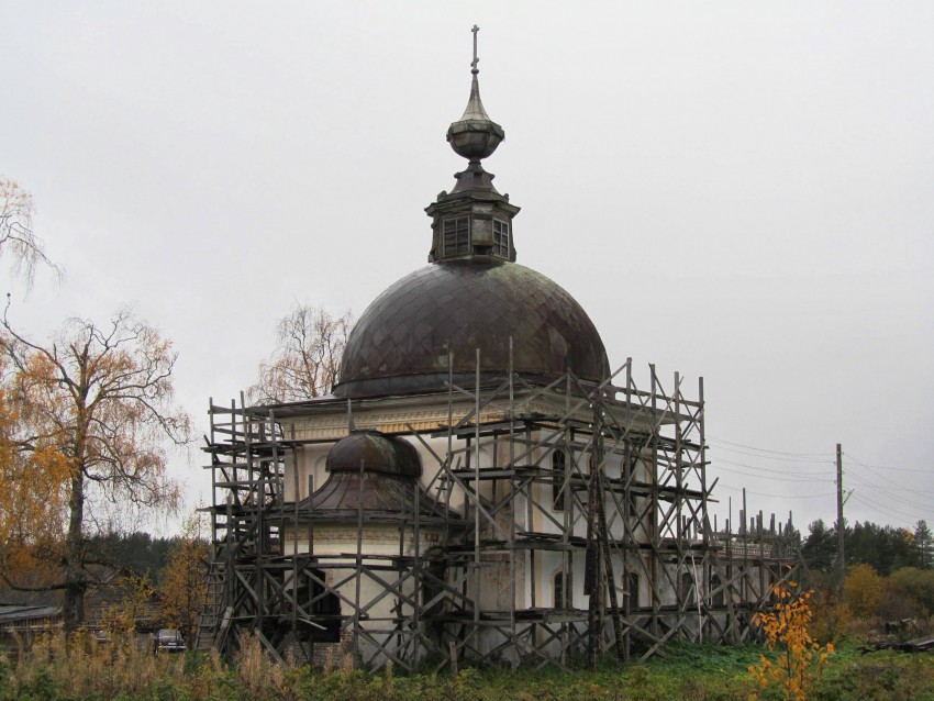 Погост (Большешальский погост). Церковь Александра Ошевенского. фасады, вид с северо-востока