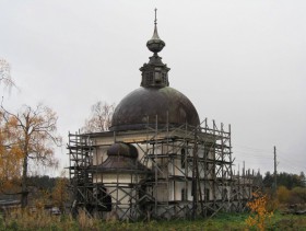 Погост (Большешальский погост). Церковь Александра Ошевенского
