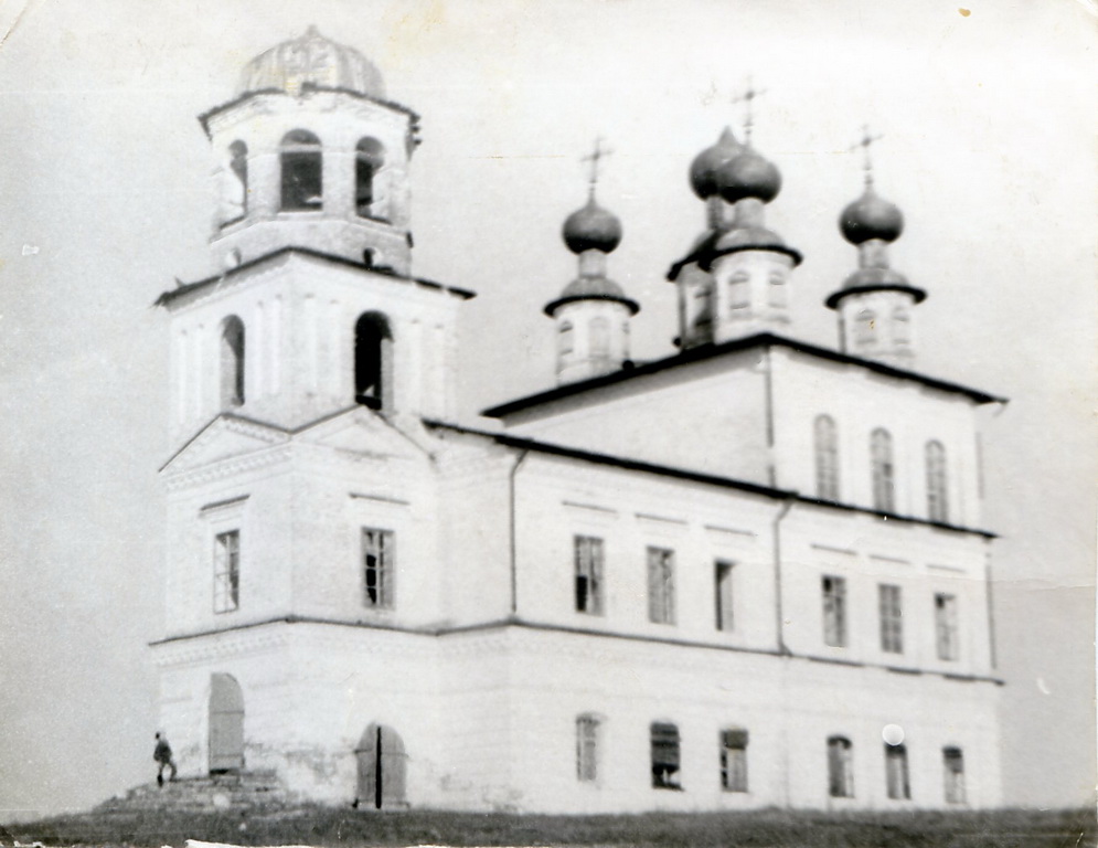 Церковь Вознесения Господня, Пенигеевская (Ямскогорский погост) (Шенкурский район, Архангельская область). архивная фотография, Фото середины ХХ века из фондов Шенкурского районного краеведческого музея. Автор Г.А. Кулижников