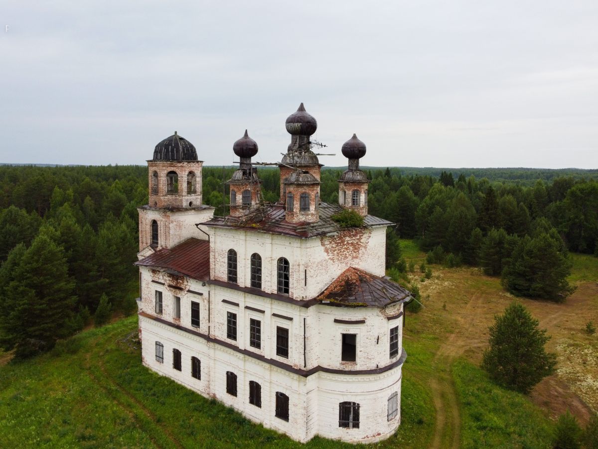 Пенигеевская (Ямскогорский погост). Церковь Вознесения Господня. фасады