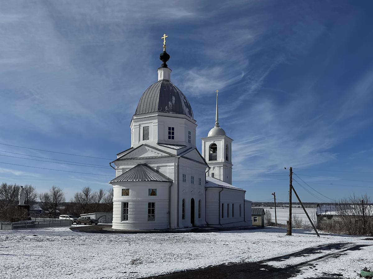 Вид с северо-востока, фасады. Церковь Вознесения Господня, Степаново (Арзамасский район и г. Арзамас, Нижегородская область)