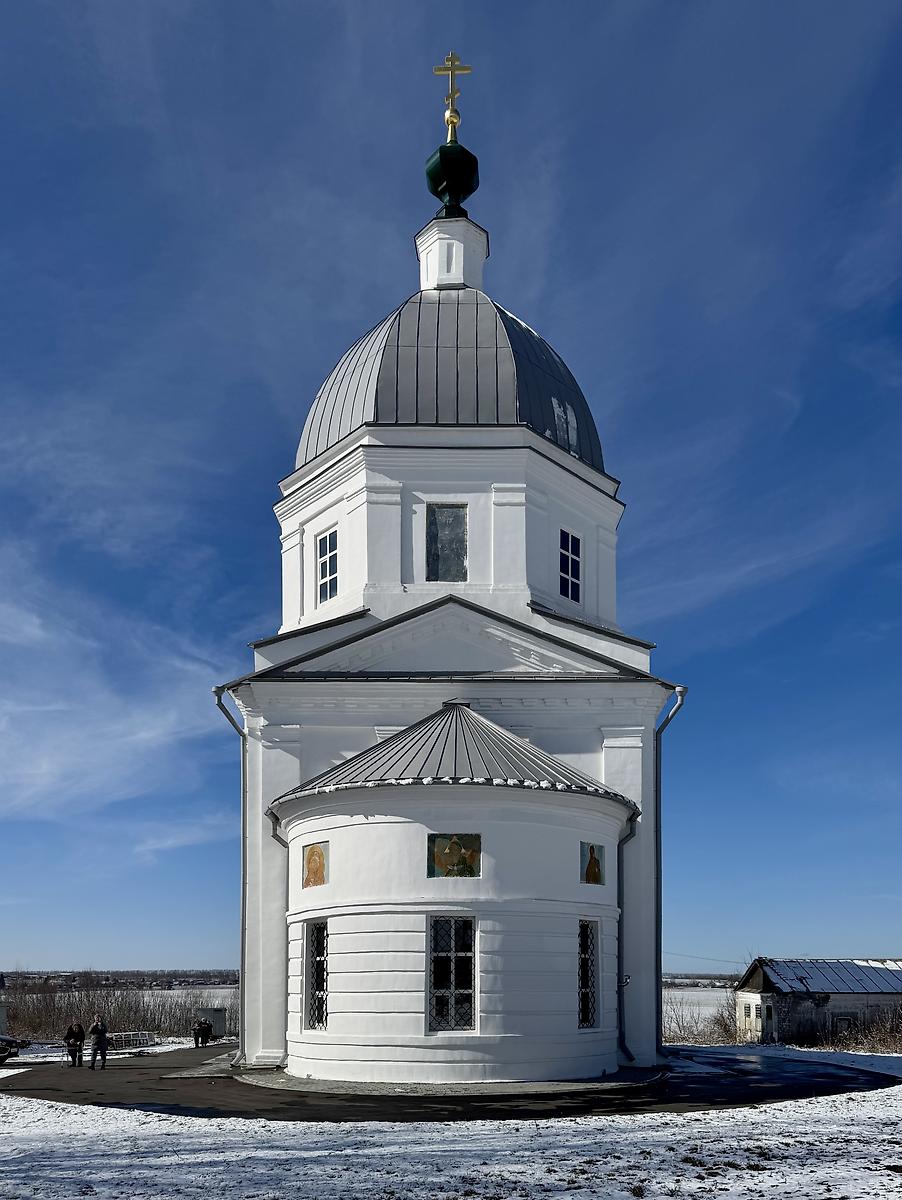Вид с востока, фасады. Церковь Вознесения Господня, Степаново (Арзамасский район и г. Арзамас, Нижегородская область)