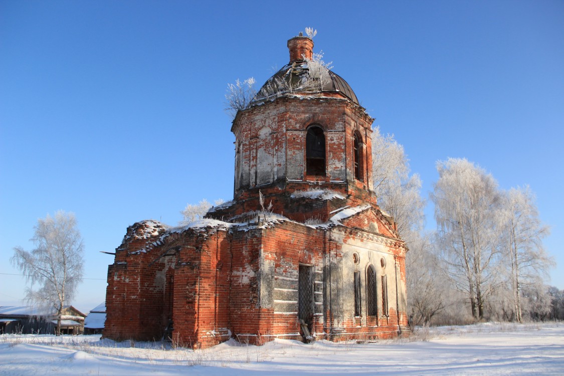 Скнятиново (Угодичская с/а). Церковь Успения Пресвятой Богородицы. фасады