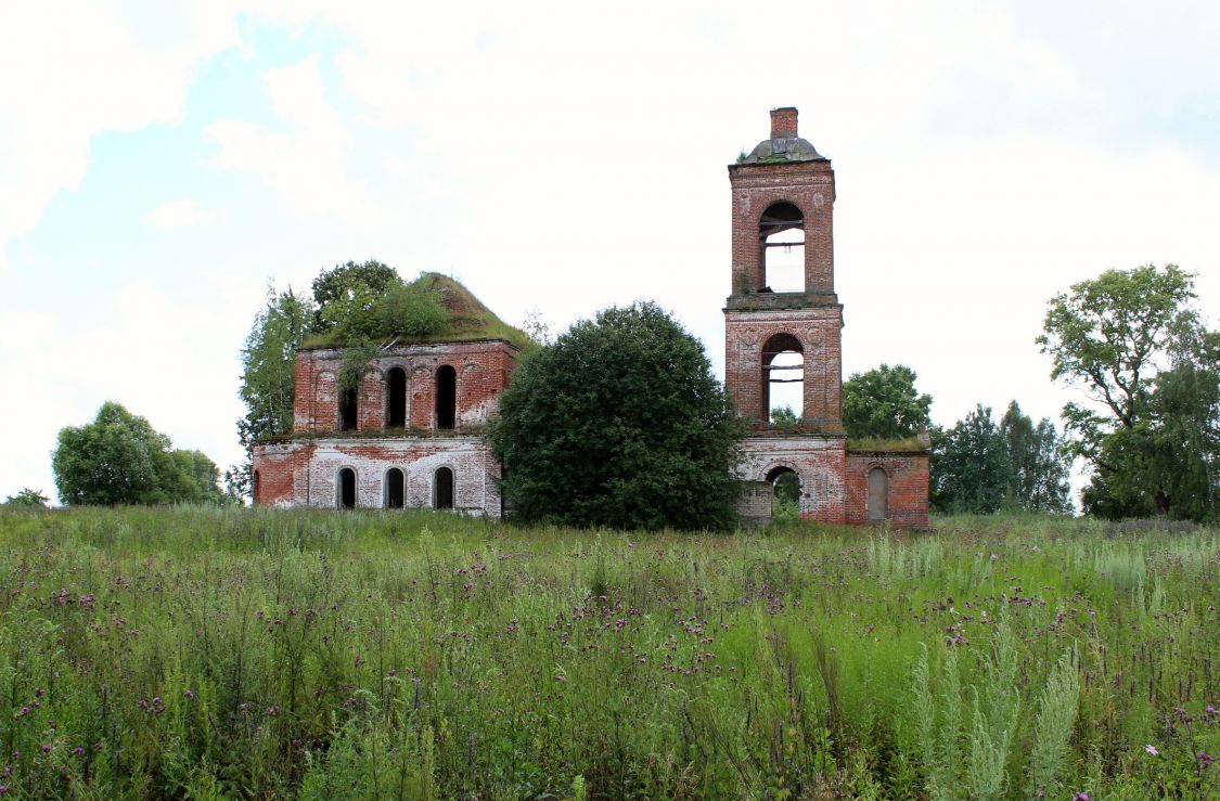Церковь Воскресения Христова, Воскресенское, урочище (Ростовский район, Ярославская область). общий вид в ландшафте